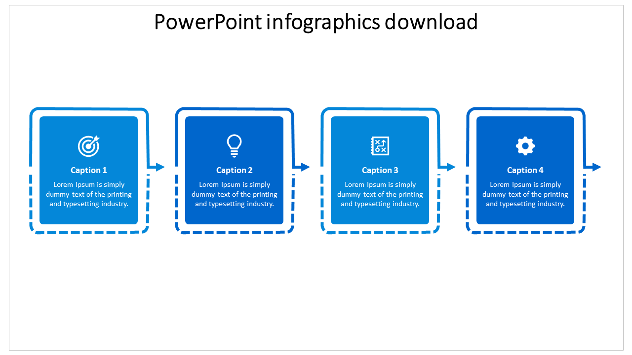 powerpoint infographics download-4-blue